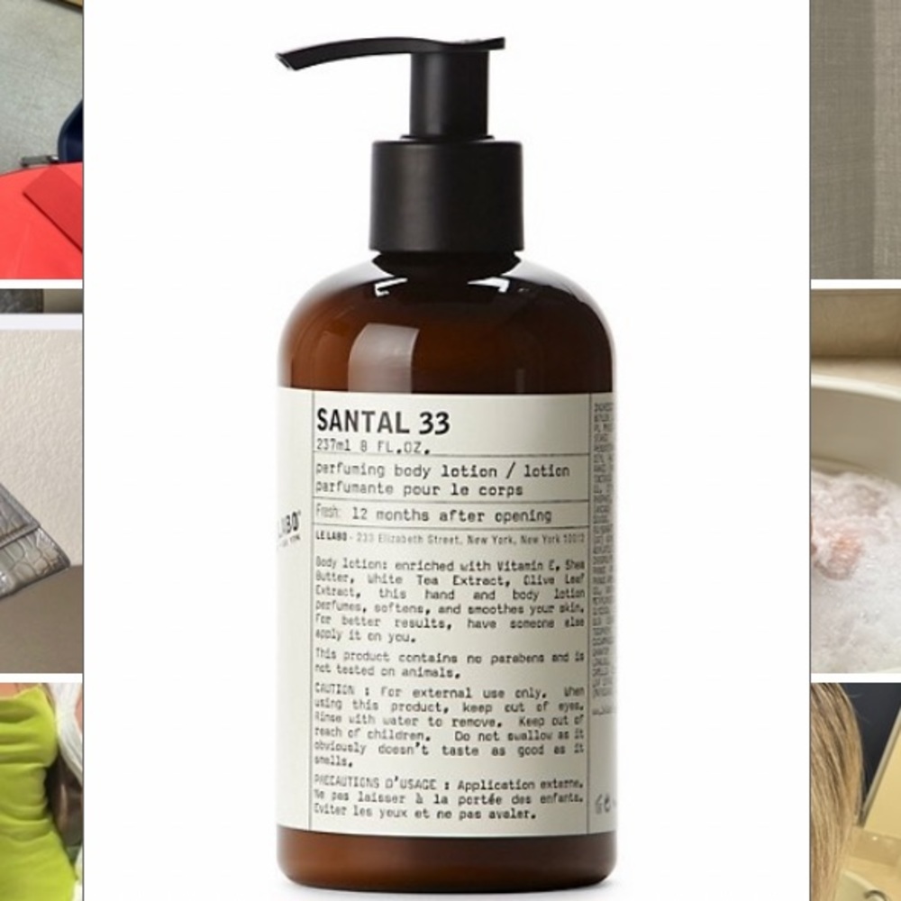 Le Labo SANTAL 33 Perfume 8oz body lotion